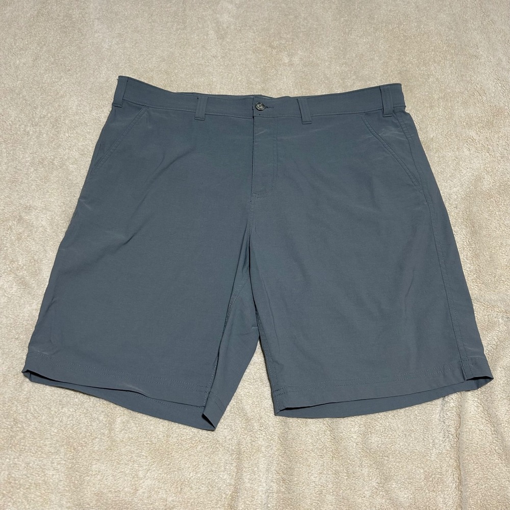 Eddie Bauer Travex Shorts Mens 40 10in Gray Performance Hiking Travel 0918 - Picture 1 of 9